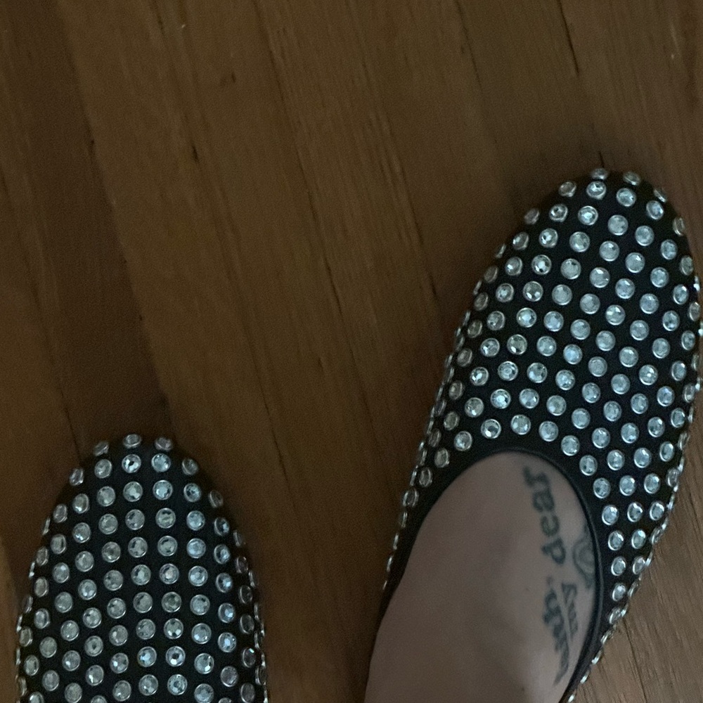 Alaia Black Rhinestone Studded Mules